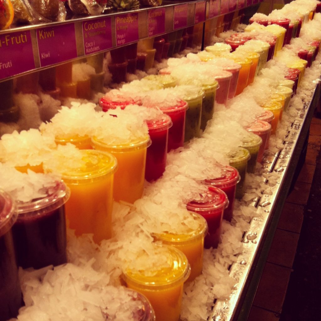 Fresh squeezed juices galore! 