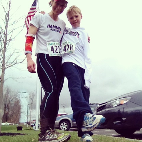 Birki and I post Muddy moose Run- (b changed as he was covered in Mud! )